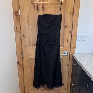 Vera Wang Strapless Black Dress